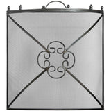Blandine Mesh Fireguard in Antique Pewter Effect Finish