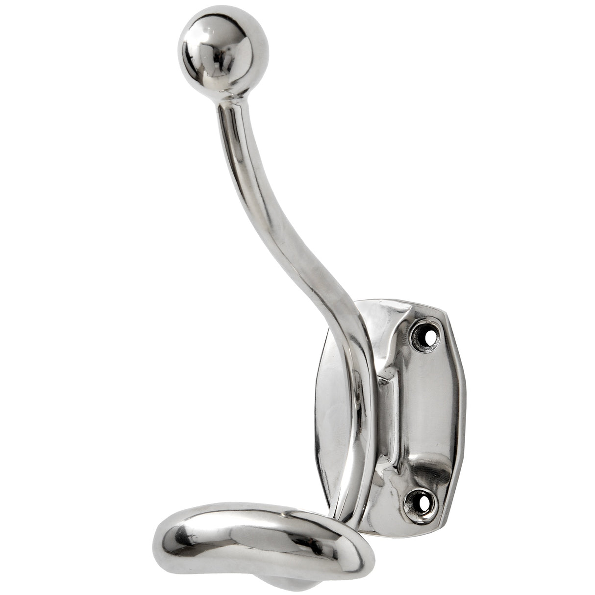 single hook chrome coat hanger