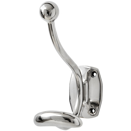 single hook chrome coat hanger