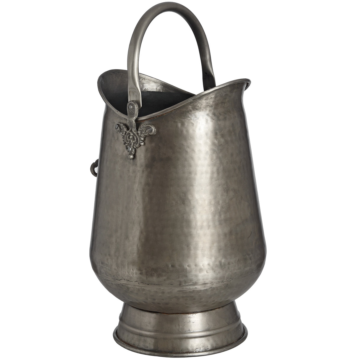 antique pewter coal bucket