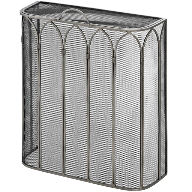 gothic antique pewter firescreen