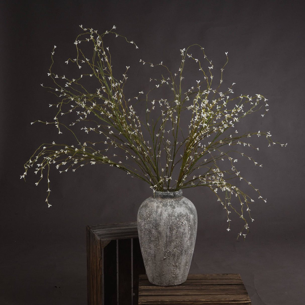 Rosalie White Willow Spray