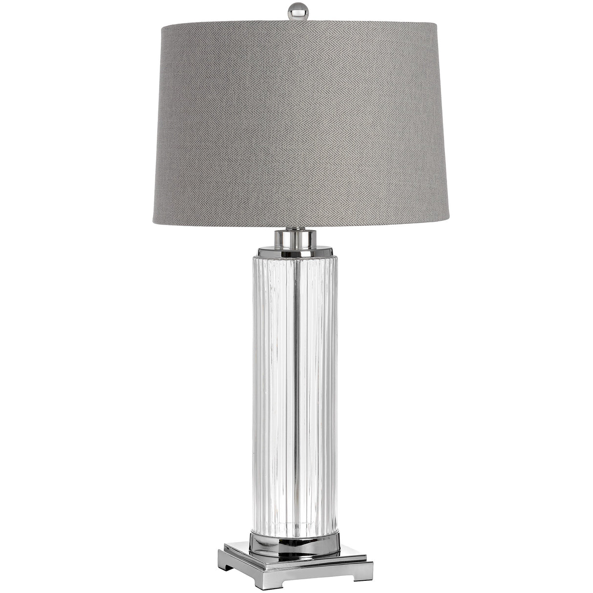 roma glass table lamp
