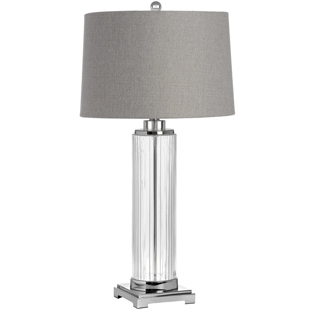 roma glass table lamp