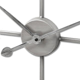 large silver skeleton wall clock