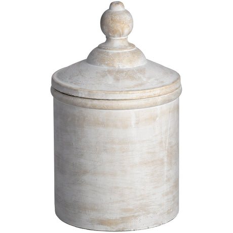 antique white cannister
