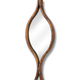 decorative hanging gold mirror