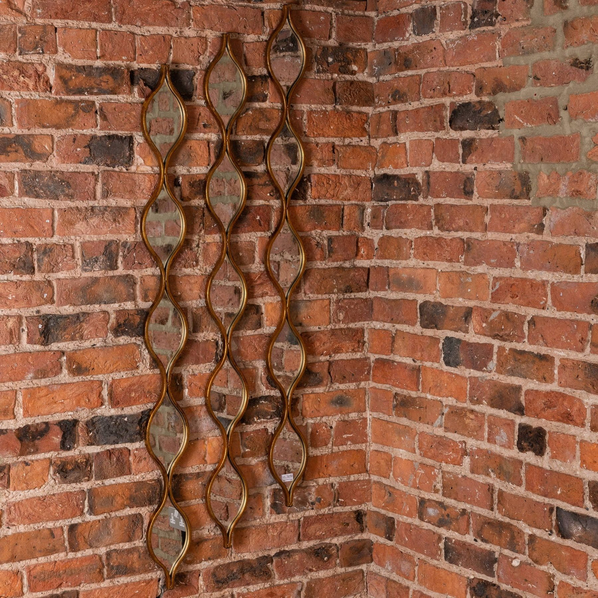 decorative hanging gold mirror