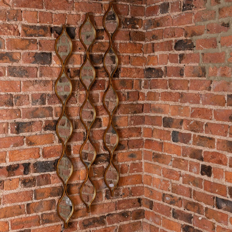 decorative hanging gold mirror