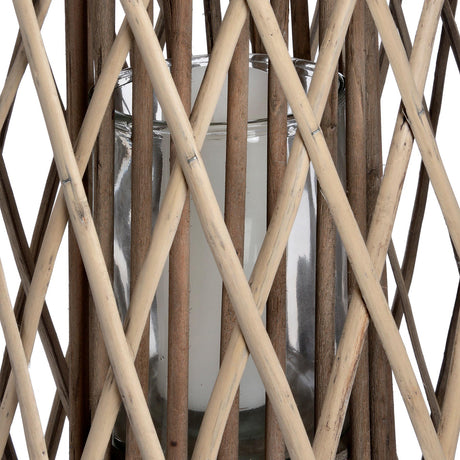huge standing wicker lantern