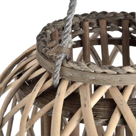 huge standing wicker lantern