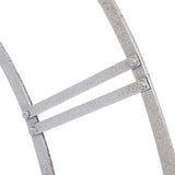 large silver foil skeleton wall clock