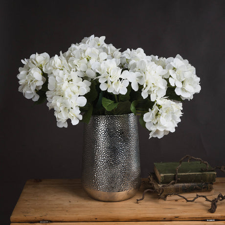 white hydrangea bouquet