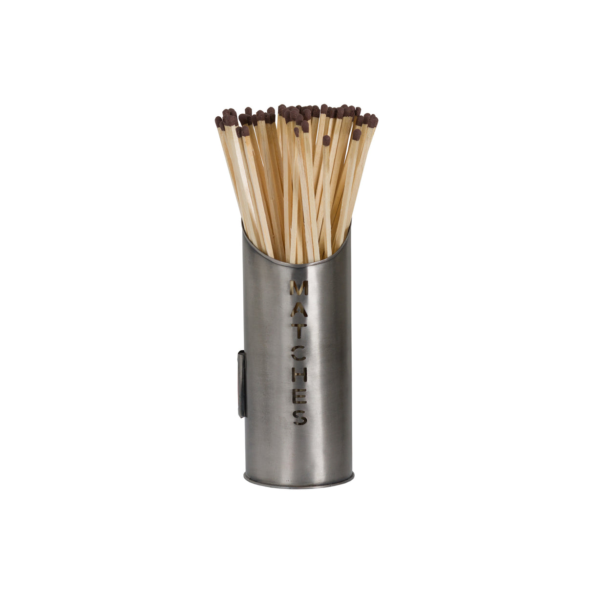 pewter finish logs and kindling buckets matchstick holder