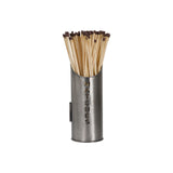 pewter finish logs and kindling buckets matchstick holder