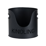 black finish logs and kindling buckets matchstick holder