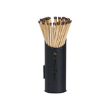 black finish logs and kindling buckets matchstick holder