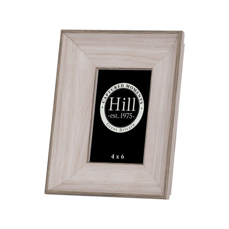 white washed wood photo frame 4x6