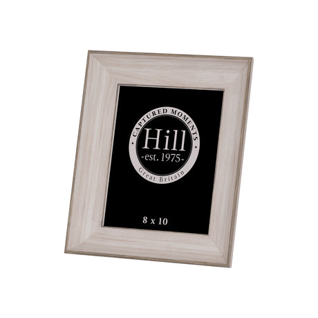 white washed wood photo frame 8x10