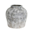 aged stone ceramic vase