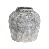 aged stone ceramic vase