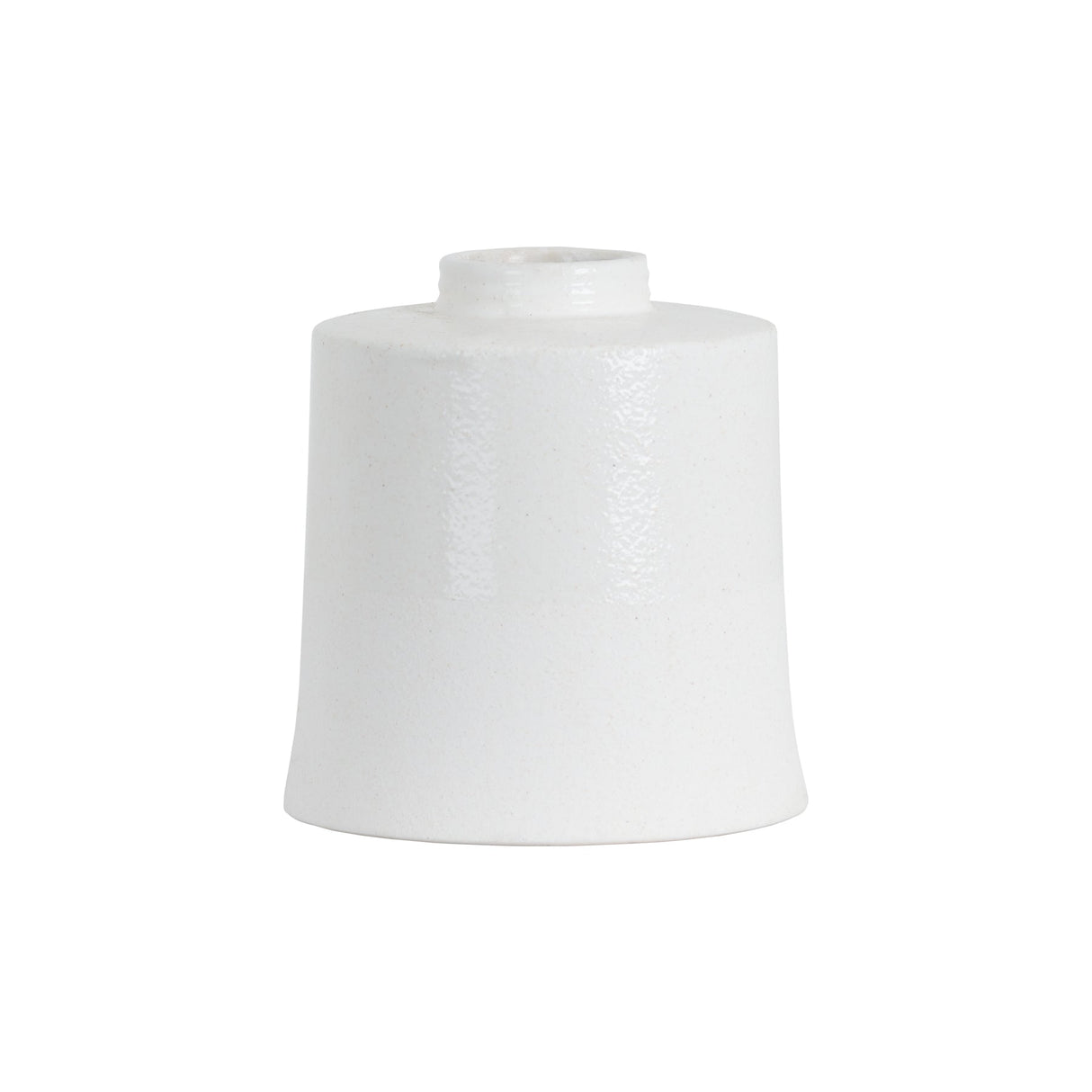 Esme White With Grey Detail Large Cylindrical Ceramic Vase