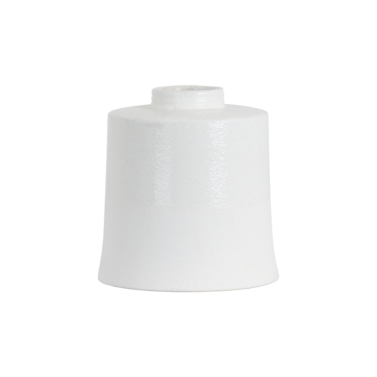 white with grey detail large cylindrical ceramic vase