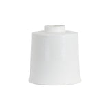 white with grey detail large cylindrical ceramic vase