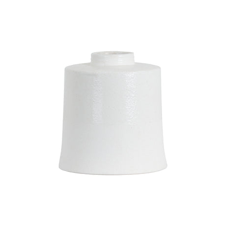 white with grey detail large cylindrical ceramic vase