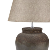 castello aged stone ceramic table lamp