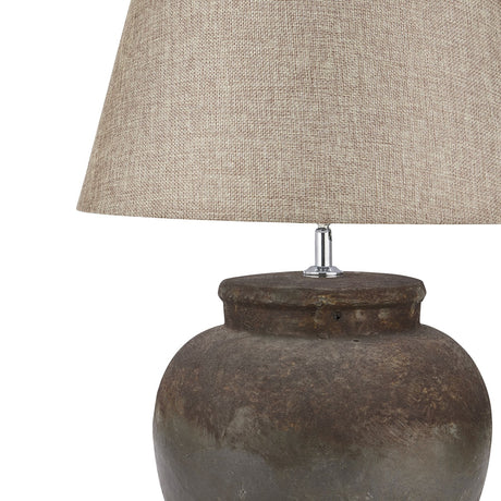 castello aged stone ceramic table lamp