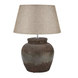 Esme Aged Stone Ceramic Table Lamp