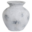 downton large antique white vase