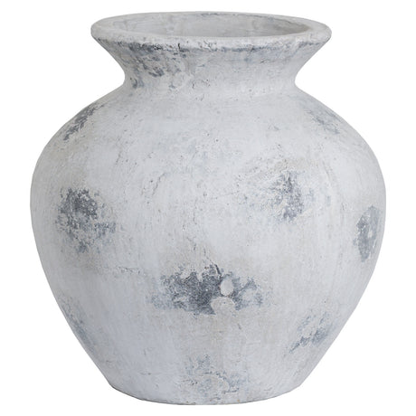 downton large antique white vase
