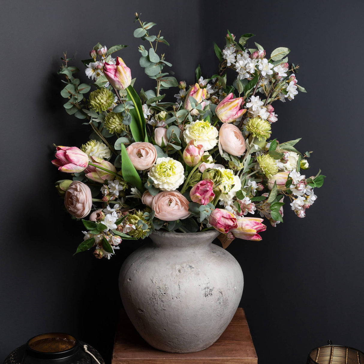 darcy antique white vase