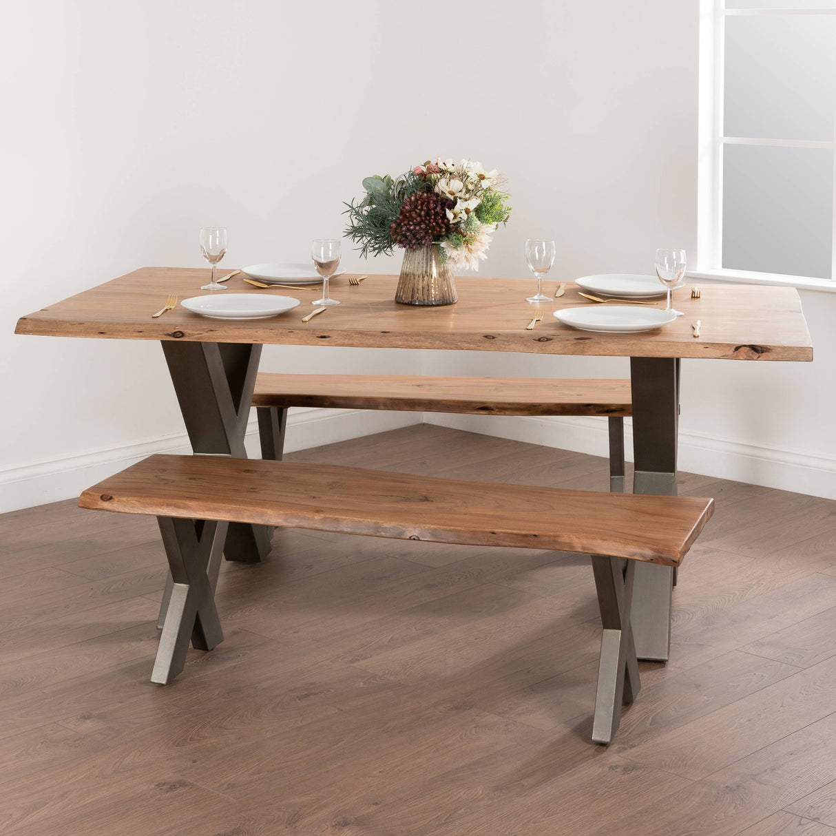 live edge collection dining table