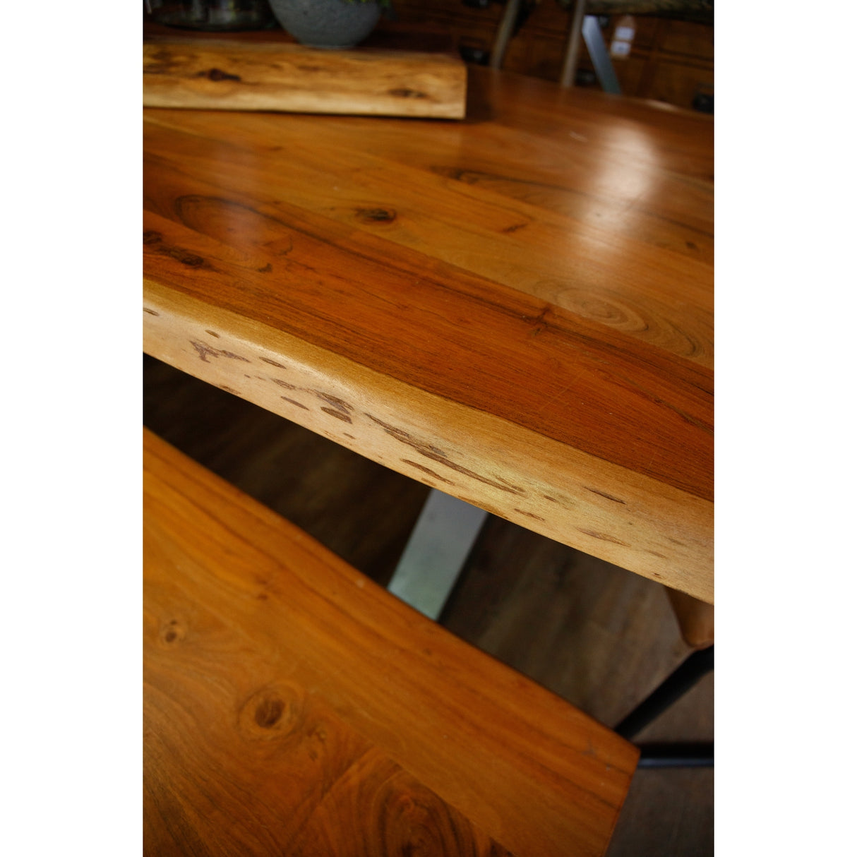 live edge collection dining table