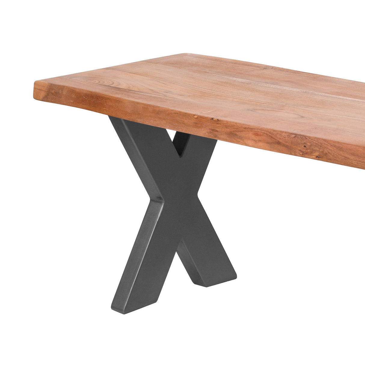 live edge collection bench