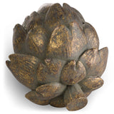 antique bronze large artichoke