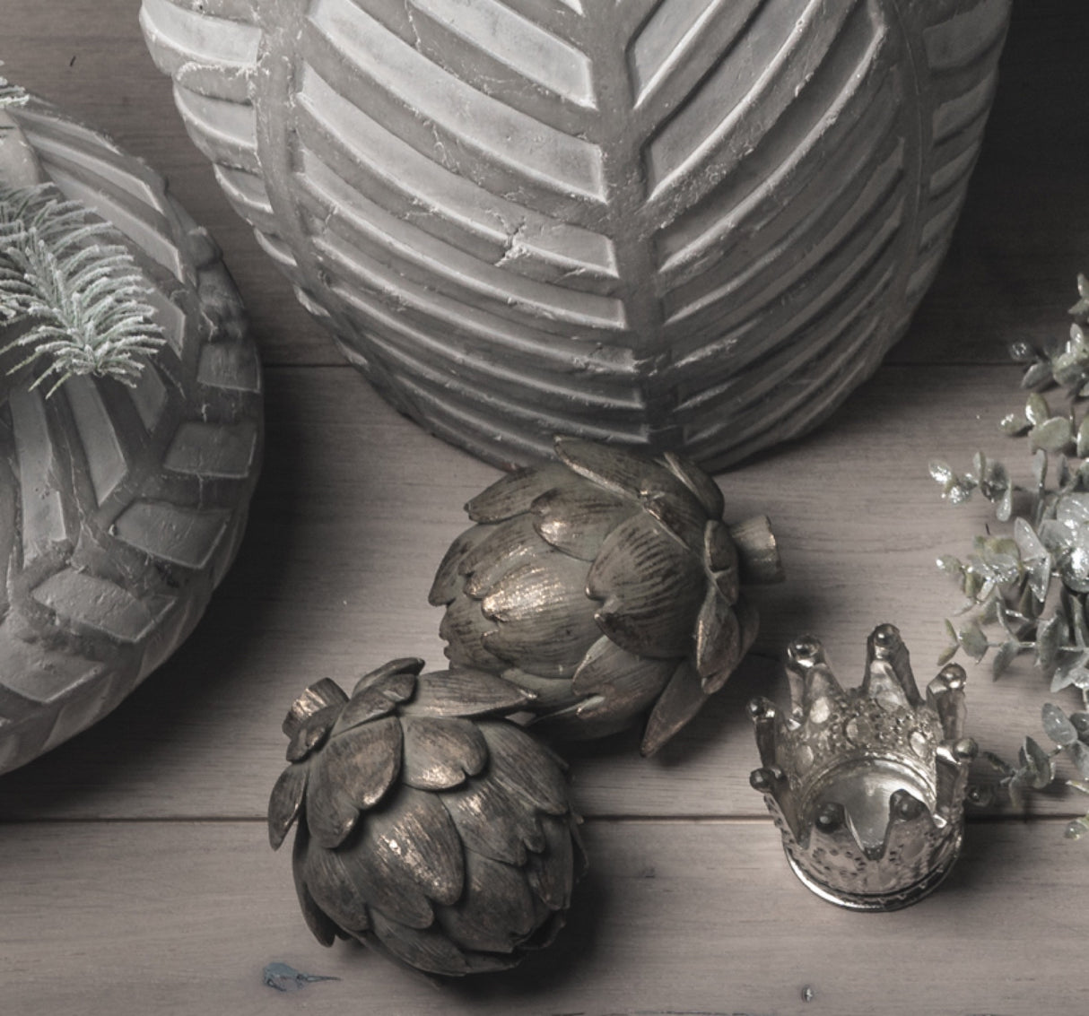 antique bronze artichoke