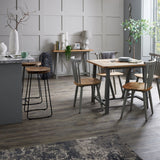 franklin hardwood shaped bar stool