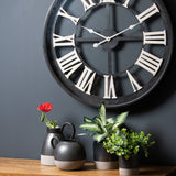 large metallic grey ceramic planter