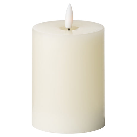 luxe collection natural glow 3 x 4 led cream candle