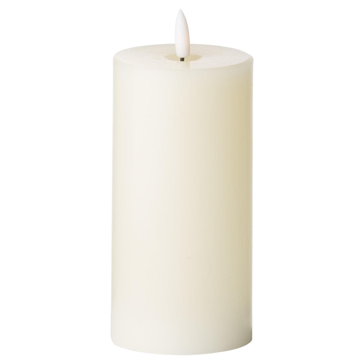 luxe collection natural glow 3 x 6 led cream candle