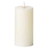 luxe collection natural glow 3 x 6 led cream candle