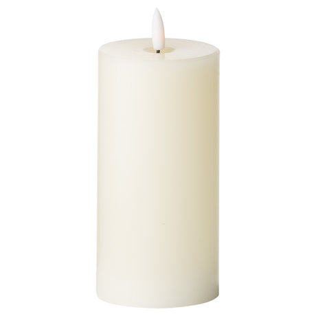 luxe collection natural glow 3 x 6 led cream candle
