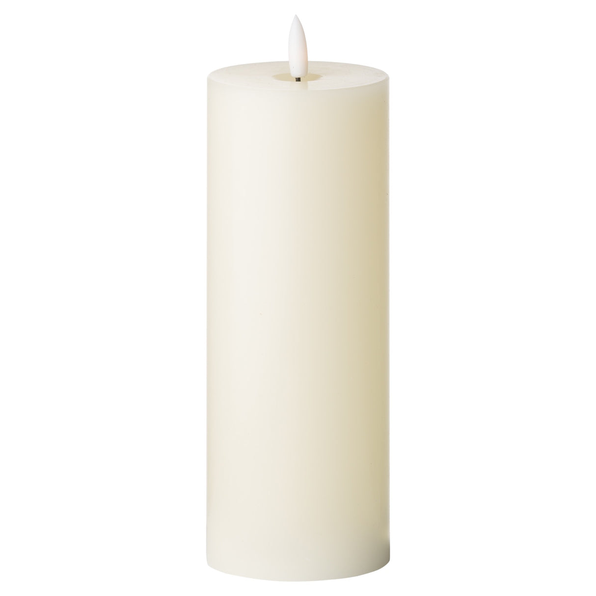 luxe collection natural glow 3 x 8 led cream candle