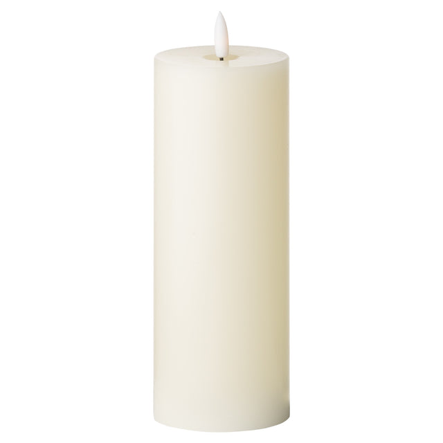 luxe collection natural glow 3 x 8 led cream candle