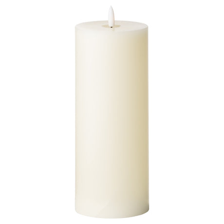 luxe collection natural glow 3 5 x 9 led cream candle