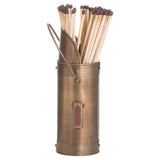 antique bronze matchstick holder with 60 matches